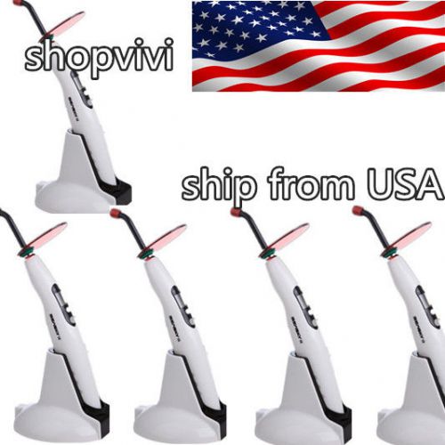 5pcs dental wireless cordless led curing light lamp 1400mw cure lamp us only!!! for sale