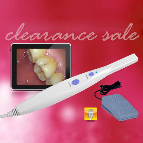 New 5.0mp pro dental endoscope intraoral usb teeth camera +foot controller pedal for sale