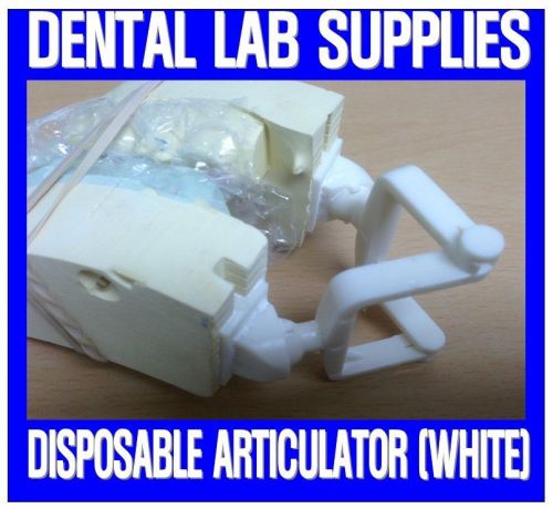 Dental Lab Disposable Plastic Articulators White (10 Bags of 100pcs) - US Seller