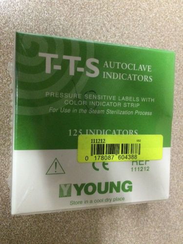 Young Dental Nyclave T-T-S Autoclave Cycle Indicator Labels, Package of 125