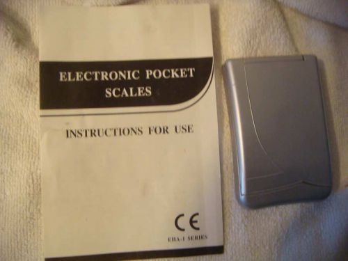 USED EHA-1 ELECTRONIC POCKET SCALE 200G CAPACITY W/MNL - NO ORIGINAL BOX