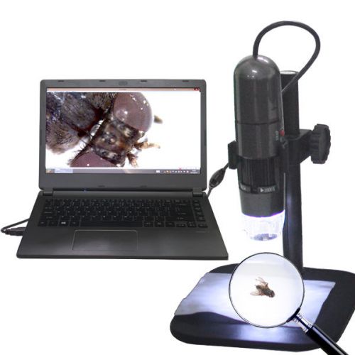 New USB Microscope Endoscope 8 LED 1000X Magnifier Digital Camera + Lift Stand