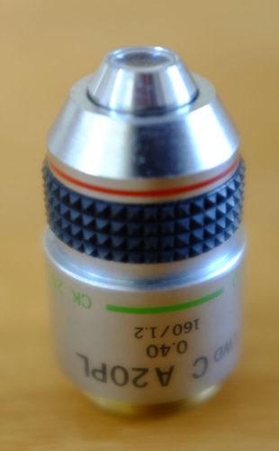 Olympus LWD C A20PL 20X 0.4NA/160/1.2 microscope objective