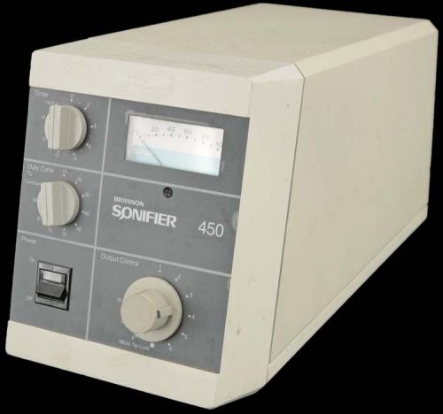 Branson Sonifier 450 Laboratory 400W Cell Disruptor Variable Power Supply Unit