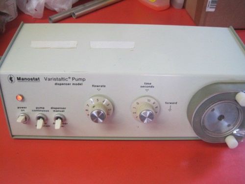 Manostat Varistaltic Pump Dispenser Model Catalogue #72-610-000