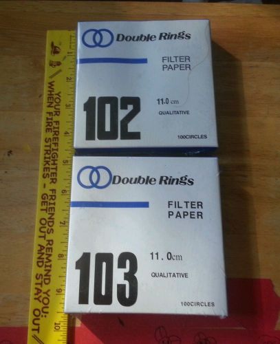 Double rings Filter paper 102/103 1.0 cm  100 circles in each box.