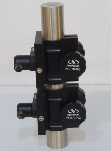 2 Newport M-370-RC Rack-And-Pinion Rod Clamps, For 38.1 mm Optical Rods