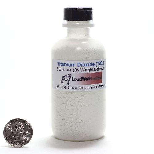 Titanium Dioxide  Ultra Pure (99.99%)  Fine Powder  3 Oz  SHIPS FAST from USA