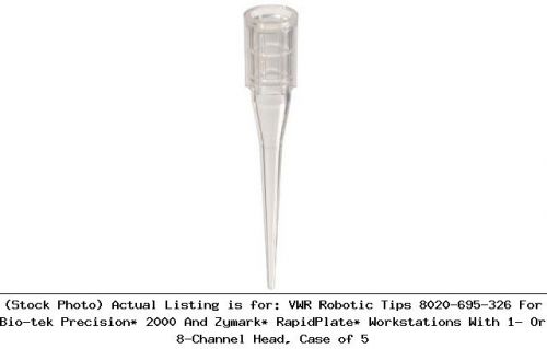 Vwr robotic tips 8020-695-326 for bio-tek precision* 2000 and zymark* rapidplate for sale