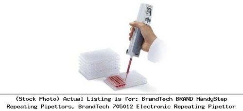 Brandtech brand handystep repeating pipettors, brandtech 705012 electronic for sale