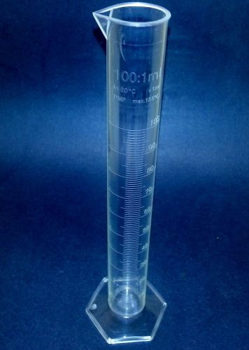 ***One*** FISHER brand 100 mL crystal clear Plastic (PMP) Graduated Cylinder