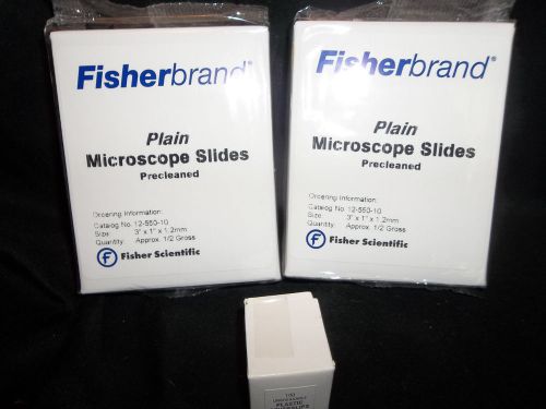 2 boxes Quality Professional Microscope Blank Slides &amp; 100 Cover  Slips