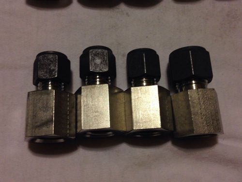 4 Parker 4-4 GBZ-SS CPI Female connector, 316SS, 1/4&#034; tube fitting x 1/4&#034; FNPT