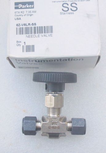 Parker 3/8&#034;  stainless steel needle valve 6z-v6lr-ss  several available new for sale