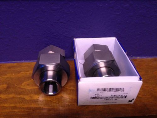 2 each swagelok ss-12-ubj 3/4&#034; npt union ball joint, stainless steel for sale