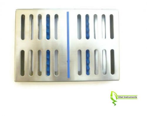 Sterilization Cassette 7.25&#034; x 5&#034; x 0.75&#034; Stainless for 10 Dental Instruments