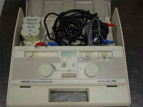 Welch Allyn AM 232 Manual Audiometer hearing tester