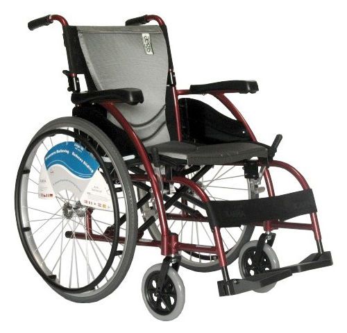 16x17 Narrow Ergonomic Ultra Light Weight Karma Wheelchair Foldable S-105  New