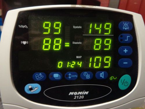 Nonin 2120 blood pressure, spo2 monitor for sale