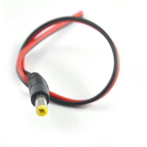 5pcs/Lot Monitoring Red and Black Wire Power Cord DC 12V Male Line Cable