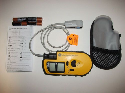 GE Tuffsat Datex Ohmeda Hand Held Pulse Oximeter With Finger Sensor
