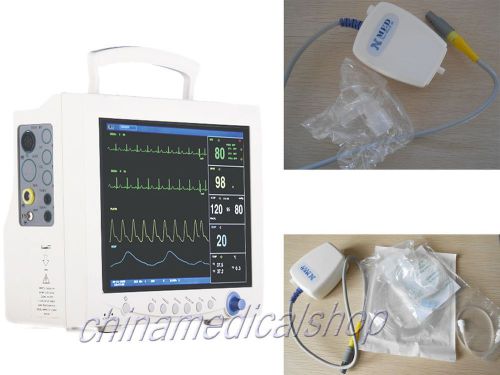 NEW CONTEC Multi parameter ICU Patient Monitor ECG,NIBP,Spo2 PR, Resp,Temp ETCO2