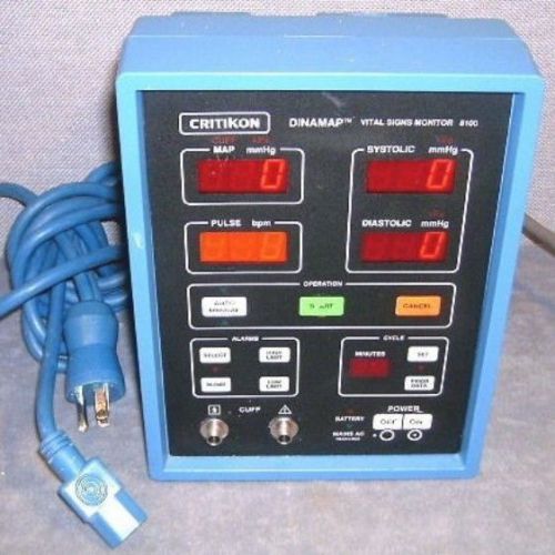 Critikon dinamap vital signs monitor 8100 w/ power cord for sale