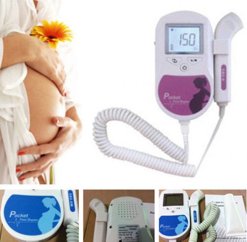 Ce approved,lcd prenatal pocket fetal doppler,baby heart beat monitor,3mhz probe for sale