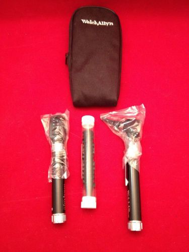 NEW WELCH ALLYN Otoscope Ophthalmoscope Pocketscope Diagnostic Set Black Handles