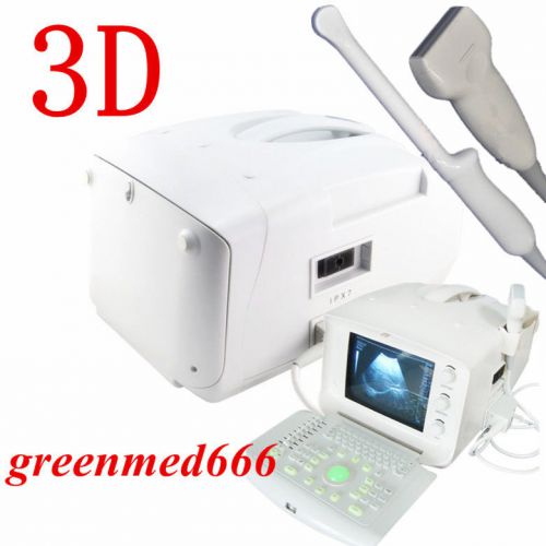 Digital ultrasound scanner machine +transvaginal+linear transducer 2 probes 3d for sale