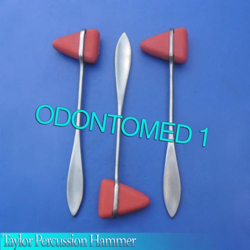 12 Taylor Percussion (Reflex) Hammer Stainless Steel Medical Surgical