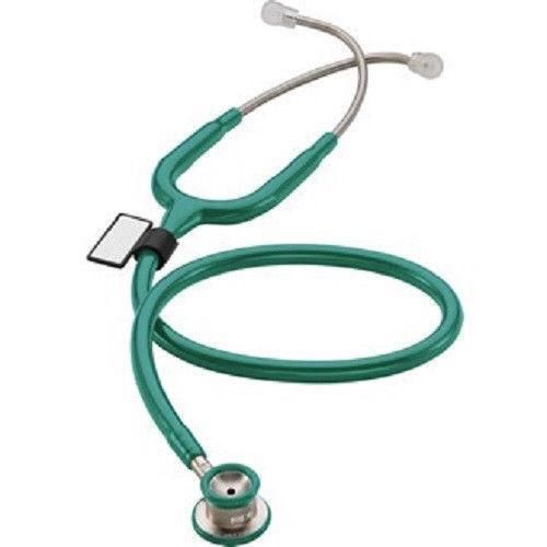 Mdf® md one infant stainless steel dual head stethoscope latex free aqua green for sale