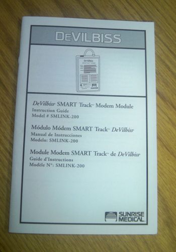 DeVilbiss Smart Track Service (Instruction Guide Only) 200 Model