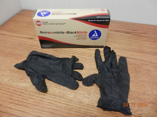 Nitrile Exam Gloves Black Dynarex # 2524 Size XL NEW 100pcs
