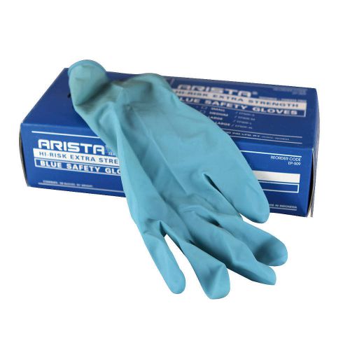 Disposable Gloves, Latex, M, Blue, PK50 EP509-M CASE