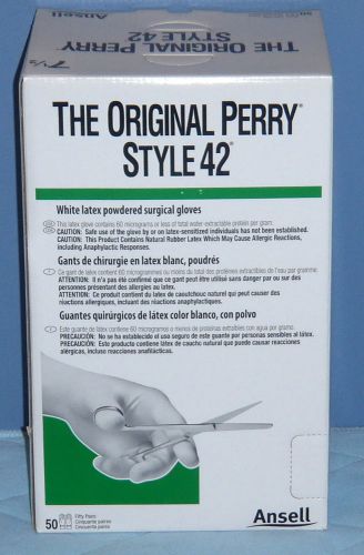 Ansell The Original Perry Style 42 Surgical Gloves Sz 7 1/2 50 Pairs Ref 5711104