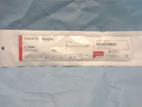 Cook Medical Check-Flo Adapter &lt; 9 Fr  REF: 050805 GPN: G15475 New In Date