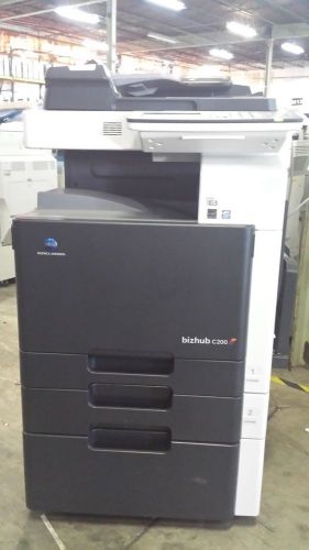 Konica Minolta Bizhub C200 Copier Printer Scanner USB Network low Meter