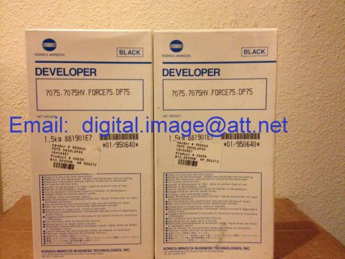 TWO KONICA 7075- FORCE75 DEVELOPERS / 950-640 / NEW IN BOX / KONICA OEM.