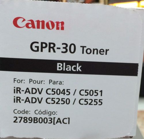 New Canon GPR-30 Black Toner