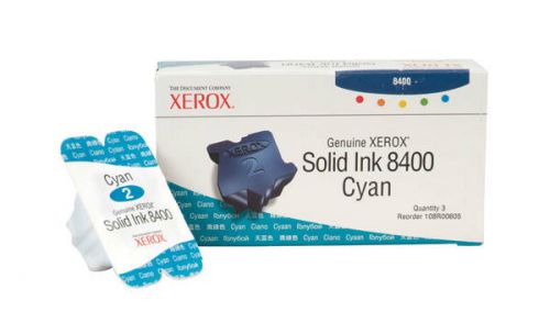 Xerox Cyan ink for Phaser 8400 printer Pt #108R605 genuine OEM