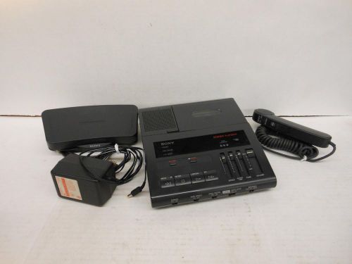 Sony bm-87dst dictator transcriber, full size cassette tape, with foot pedal an for sale