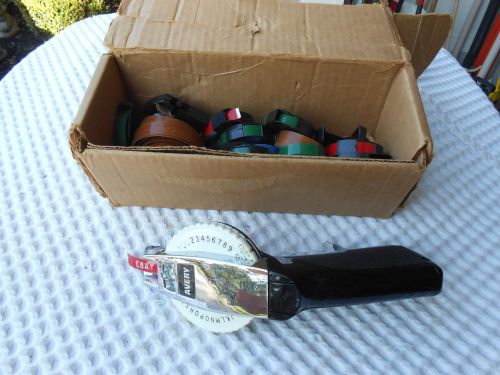 Vintage Avery Label Maker Extra Tape And Original Box