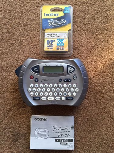 Brother P-Touch PT-70 Electronic Labeling System And Labeling Tape,Brand New