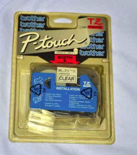 Brother P-Touch TZ-161 Tape Black On Clear 1.5&#034; Wide