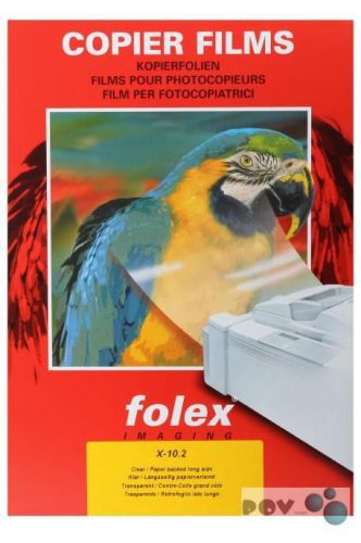 Folex X 10.2  Overheadfolie DIN A4, 100 Mic, fur s/w Kopierer und Drucker, Papie