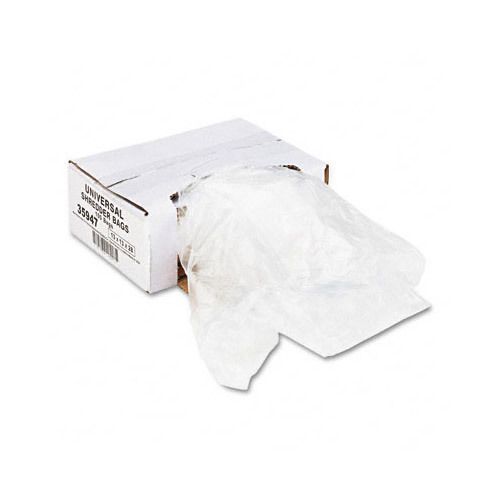 Universal 35947 Recycled/Recyclable 3 Ply Shredder Bags, 13w x 13d x 28h, 100