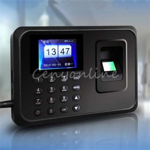Usb tcp/ip password fingerprint employee attendance salary time recorder clock for sale