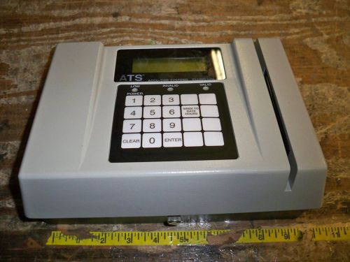 ATS Series 2200 Time Clock w/Back Cover For Parts or Repair