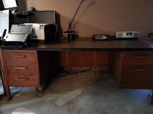 Brown Standard Desk 72&#034; X 60&#034;